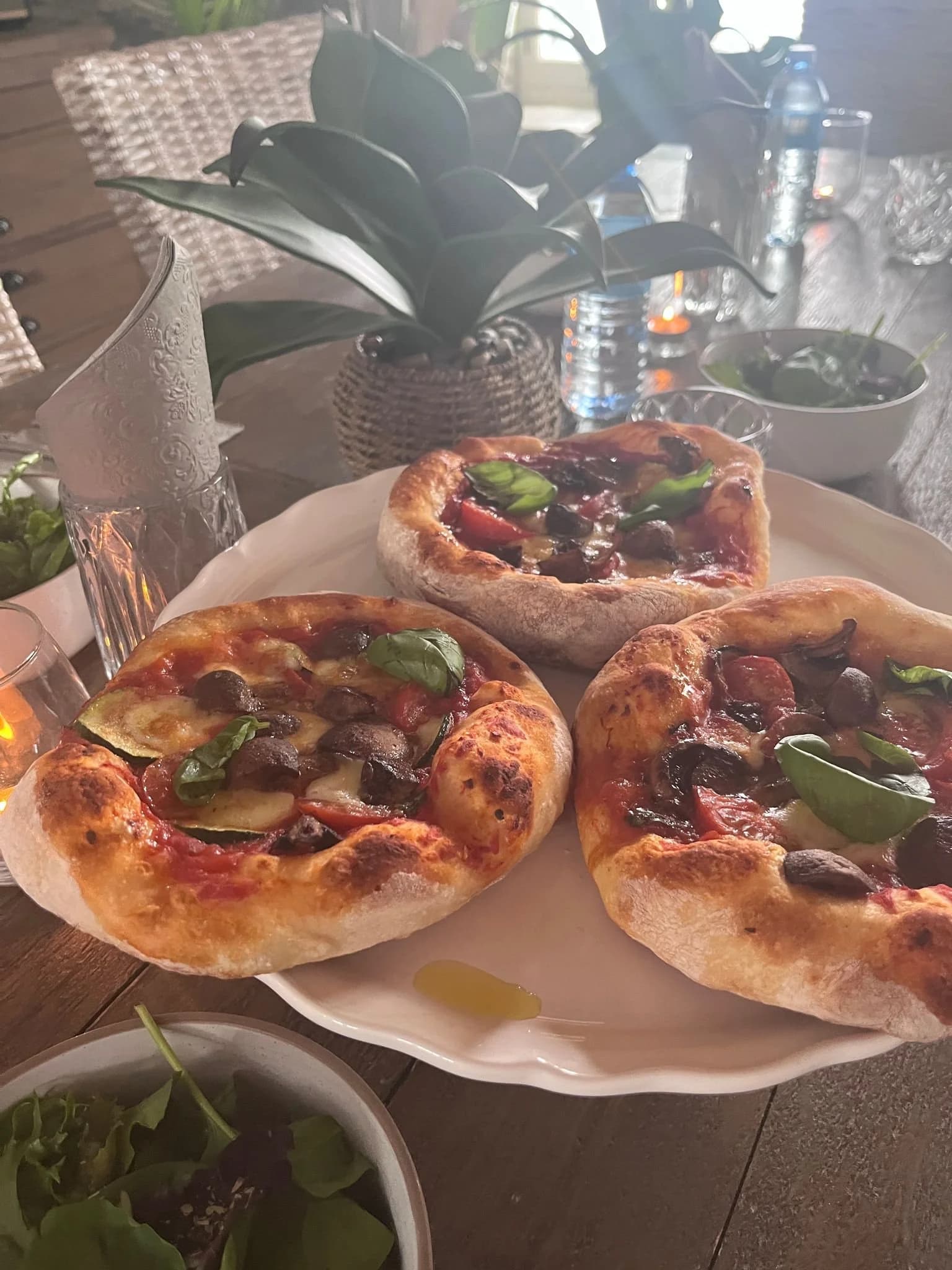 Service multiple avec demande spécialisée en cuisine à base végétarienne